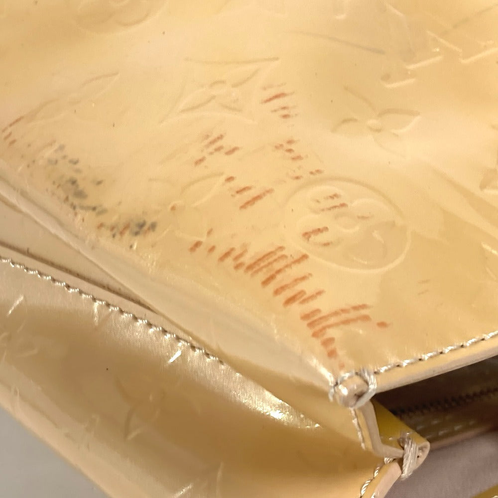 LOUIS VUITTON Tote Bag M91452 Monogram Vernis beige Monogram Vernis Wilsher PM Women Used Authentic