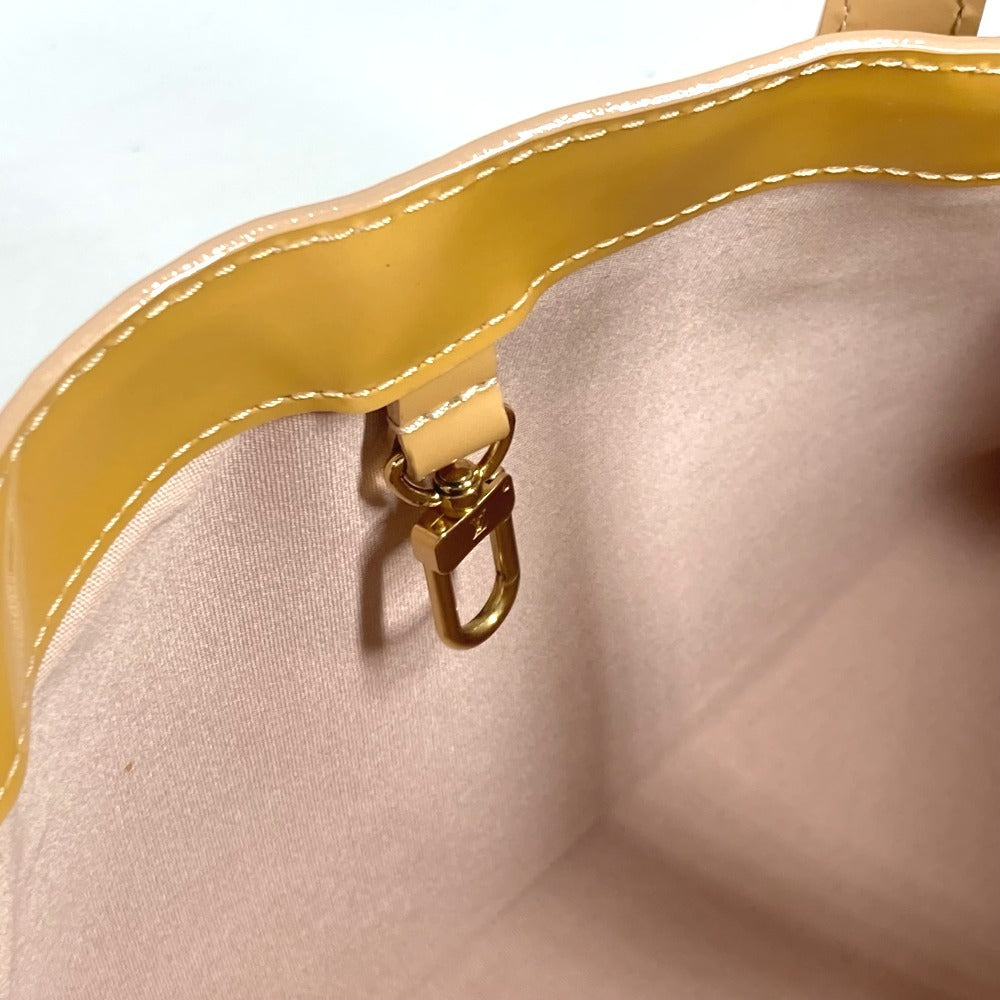 LOUIS VUITTON Tote Bag M91452 Monogram Vernis beige Monogram Vernis Wilsher PM Women Used Authentic