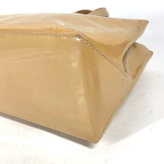 LOUIS VUITTON Tote Bag M91452 Monogram Vernis beige Monogram Vernis Wilsher PM Women Used Authentic