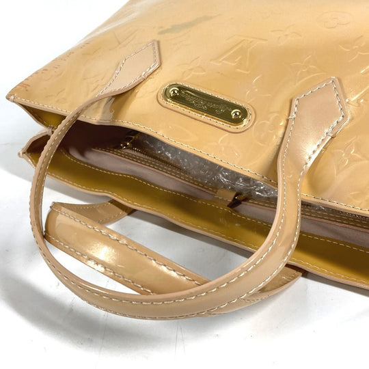 LOUIS VUITTON Tote Bag M91452 Monogram Vernis beige Monogram Vernis Wilsher PM Women Used Authentic