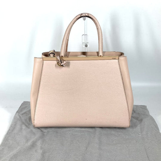 FENDI Shoulder Bag 8BH250 leather beige To joule Women Used Authentic