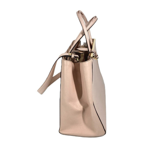 FENDI Shoulder Bag 8BH250 leather beige To joule Women Used Authentic