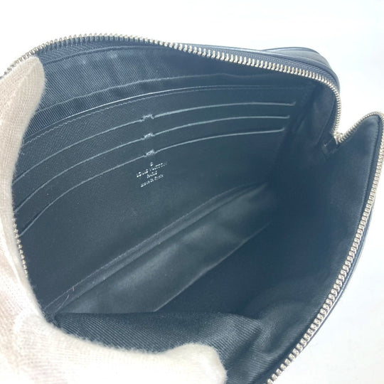 LOUIS VUITTON business bag N60182 Damier Grafitto Canvas black Damier Grafitte Alpha clutch unisex(Unisex) Used Authentic