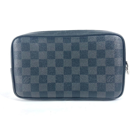 LOUIS VUITTON business bag N60182 Damier Grafitto Canvas black Damier Grafitte Alpha clutch unisex(Unisex) Used Authentic