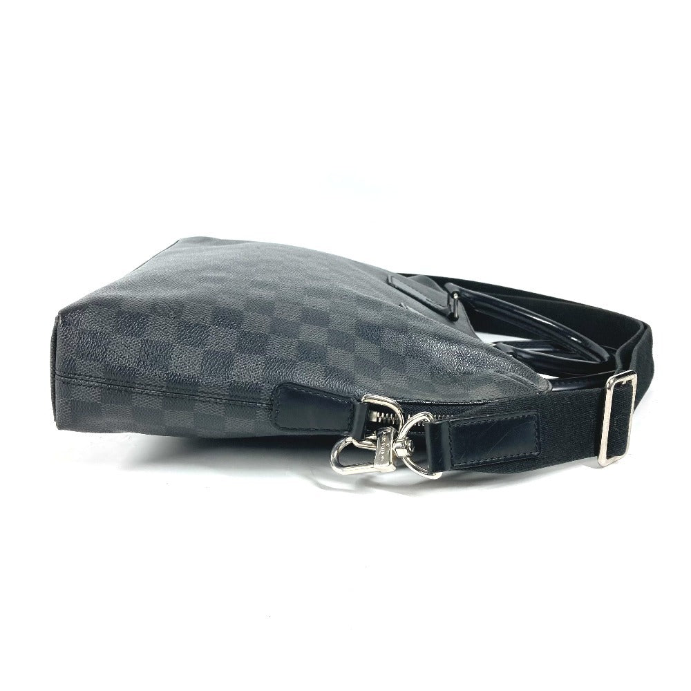 LOUIS VUITTON Business bag N48224 Damier Grafitto Canvas black Damier Grafitte Porte Document Jules PDJ mens Used Authentic