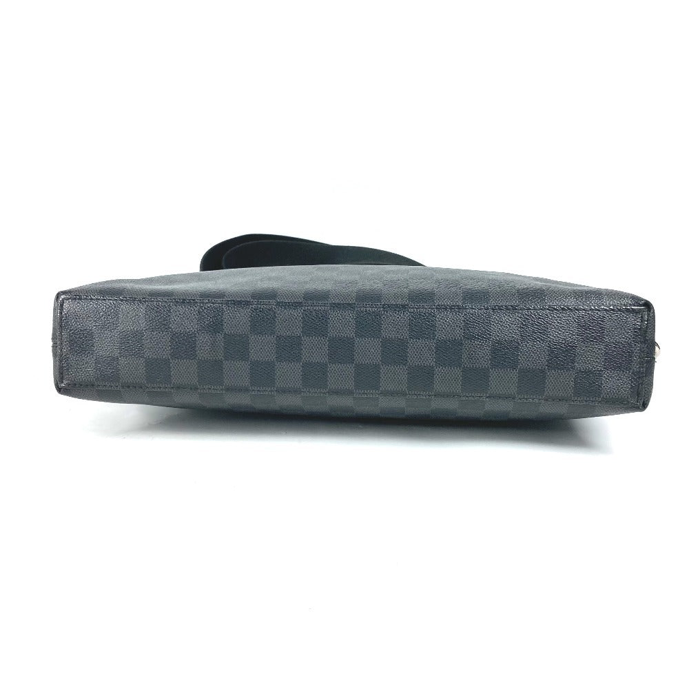 LOUIS VUITTON Business bag N48224 Damier Grafitto Canvas black Damier Grafitte Porte Document Jules PDJ mens Used Authentic