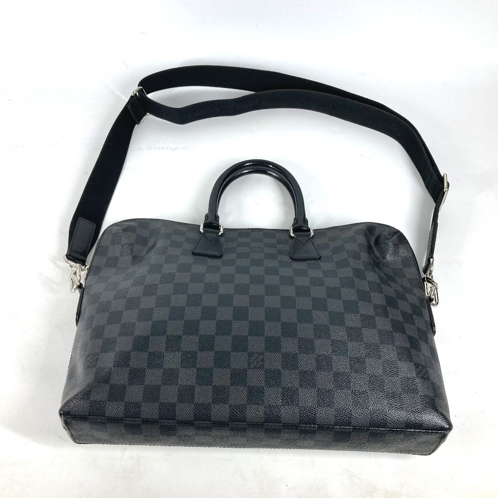 LOUIS VUITTON Business bag N48224 Damier Grafitto Canvas black Damier Grafitte Porte Document Jules PDJ mens Used Authentic