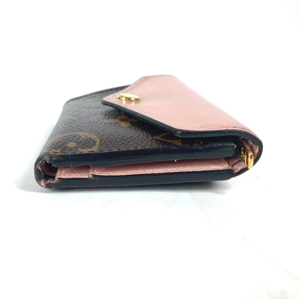 LOUIS VUITTON Trifold wallet M62933 Monogram canvas Brown Monogram Portefeuille Zoe Women Used Authentic