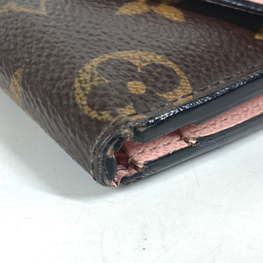 LOUIS VUITTON Trifold wallet M62933 Monogram canvas Brown Monogram Portefeuille Zoe Women Used Authentic