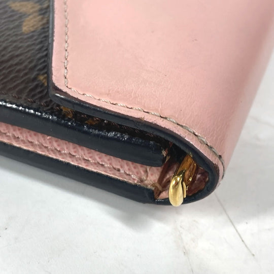 LOUIS VUITTON Trifold wallet M62933 Monogram canvas Brown Monogram Portefeuille Zoe Women Used Authentic
