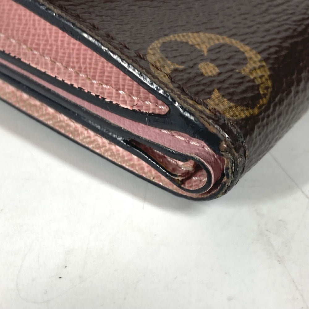 LOUIS VUITTON Trifold wallet M62933 Monogram canvas Brown Monogram Portefeuille Zoe Women Used Authentic