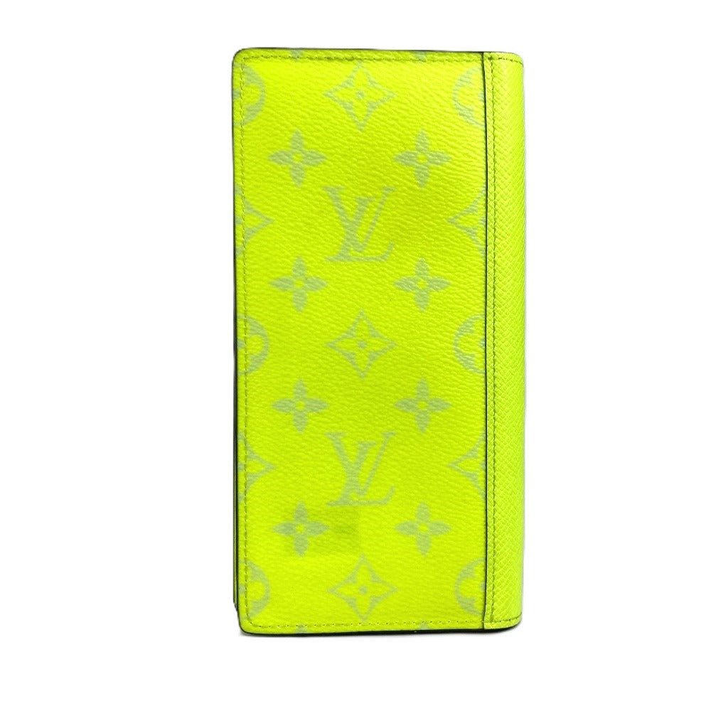 LOUIS VUITTON Long Wallet Purse M30947 Monogram canvas, Taiga leather yellow Monogram Taiga Rama Portefeuille Blaza NM unisex(Unisex) Used Authentic