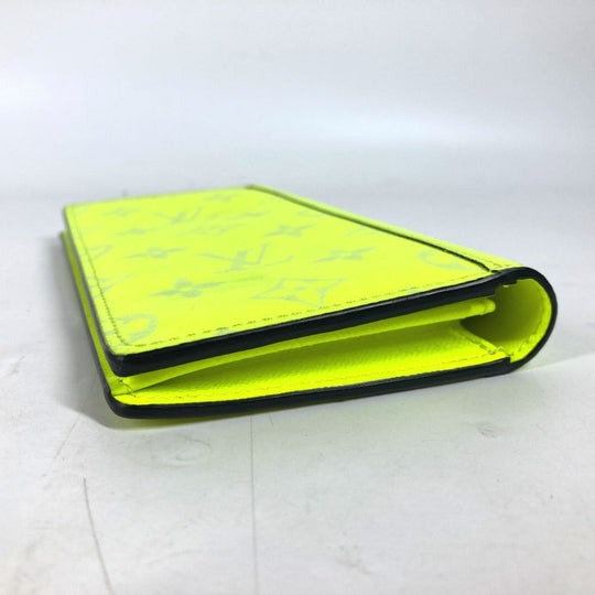 LOUIS VUITTON Long Wallet Purse M30947 Monogram canvas, Taiga leather yellow Monogram Taiga Rama Portefeuille Blaza NM unisex(Unisex) Used Authentic
