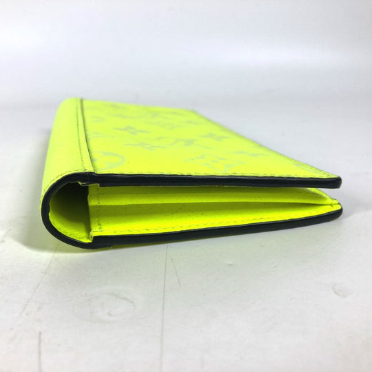 LOUIS VUITTON Long Wallet Purse M30947 Monogram canvas, Taiga leather yellow Monogram Taiga Rama Portefeuille Blaza NM unisex(Unisex) Used Authentic