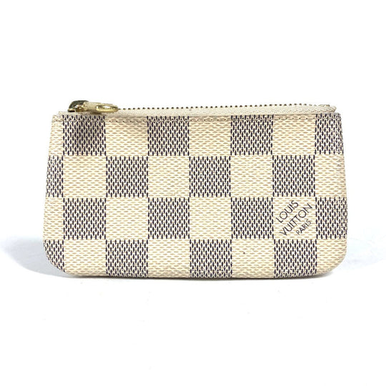 LOUIS VUITTON Coin case N62659 Damier Azur Canvas white Damier Azur Pochette cree Women Used Authentic