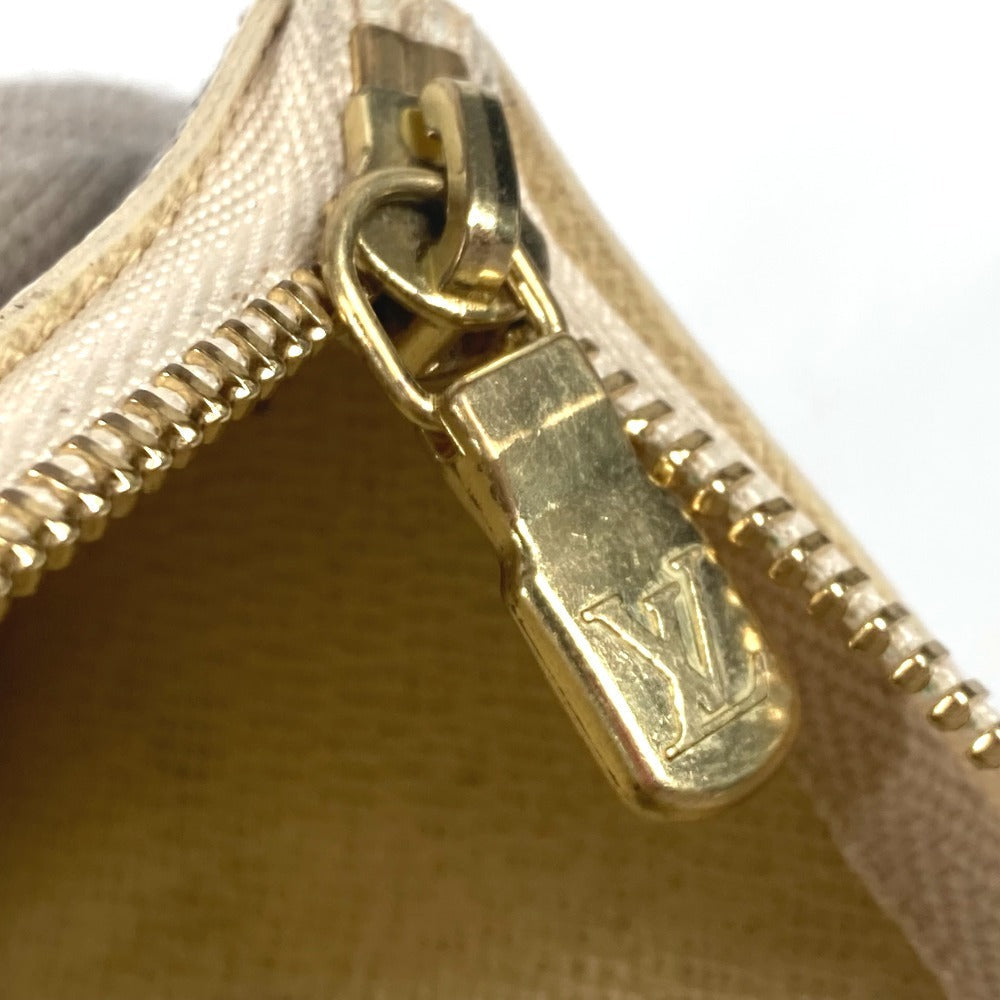 LOUIS VUITTON Coin case N62659 Damier Azur Canvas white Damier Azur Pochette cree Women Used Authentic