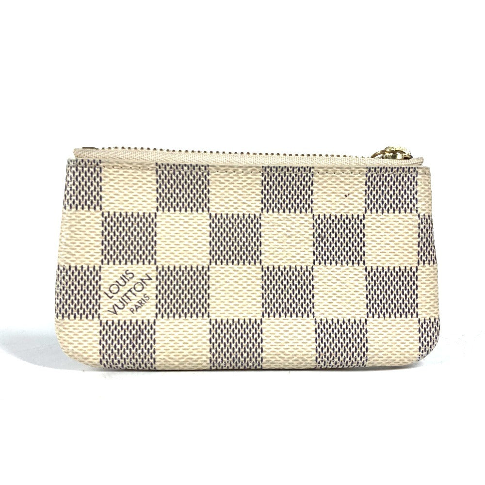 LOUIS VUITTON Coin case N62659 Damier Azur Canvas white Damier Azur Pochette cree Women Used Authentic