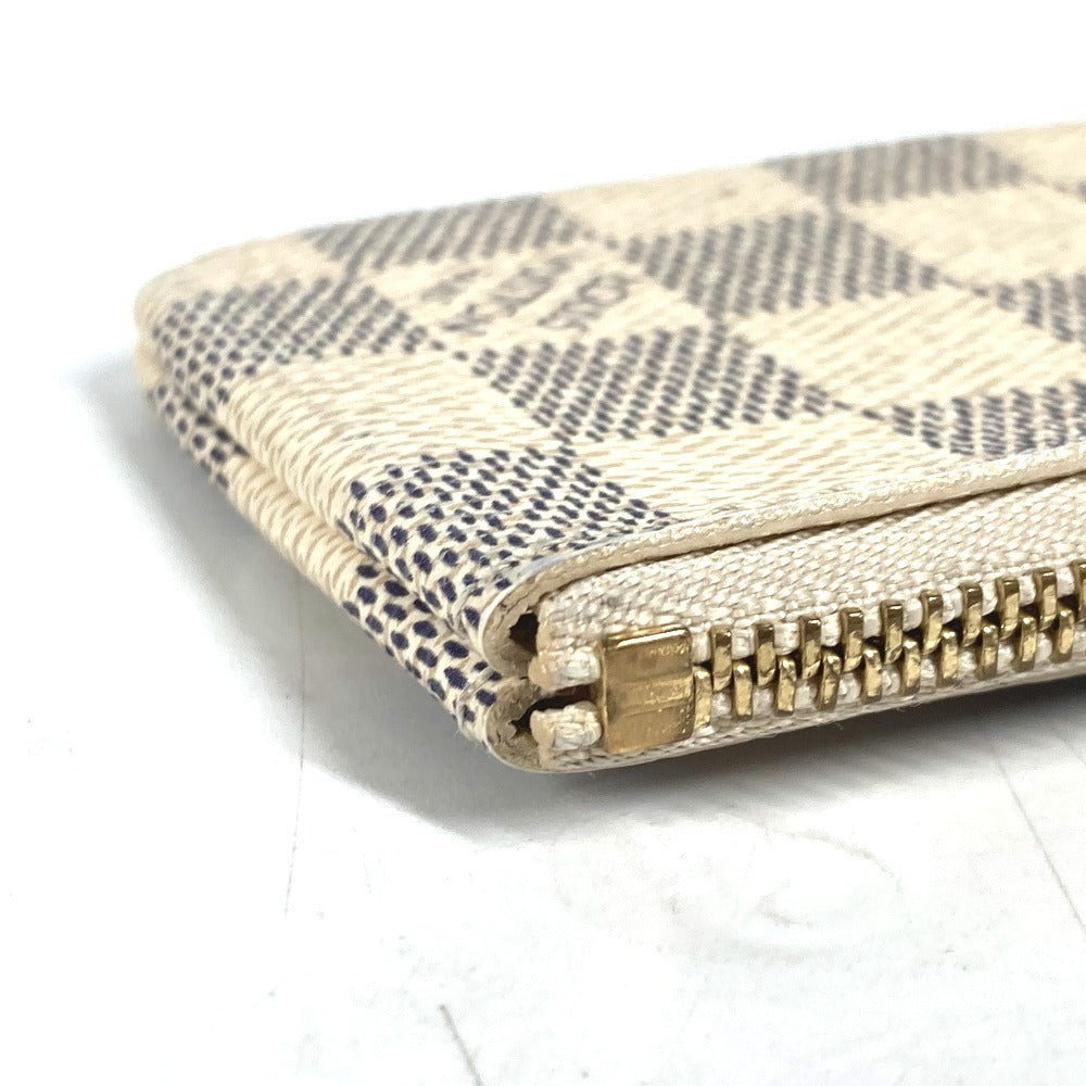 LOUIS VUITTON Coin case N62659 Damier Azur Canvas white Damier Azur Pochette cree Women Used Authentic