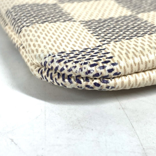 LOUIS VUITTON Coin case N62659 Damier Azur Canvas white Damier Azur Pochette cree Women Used Authentic