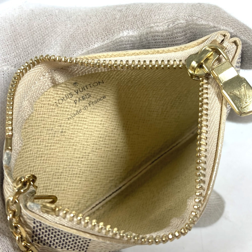 LOUIS VUITTON Coin case N62659 Damier Azur Canvas white Damier Azur Pochette cree Women Used Authentic