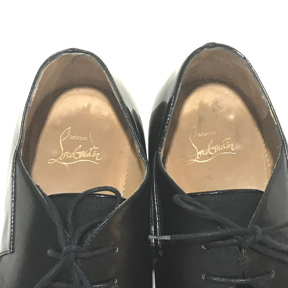 Christian Louboutin Dress shoes Leather / canvas black Business shoes Men's shoes mens 41 Used Authentic