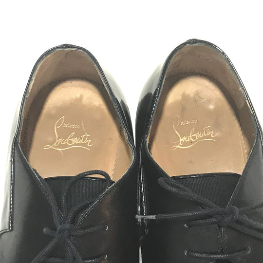 Christian Louboutin Dress shoes Leather / canvas black Business shoes Men's shoes mens 41 Used Authentic