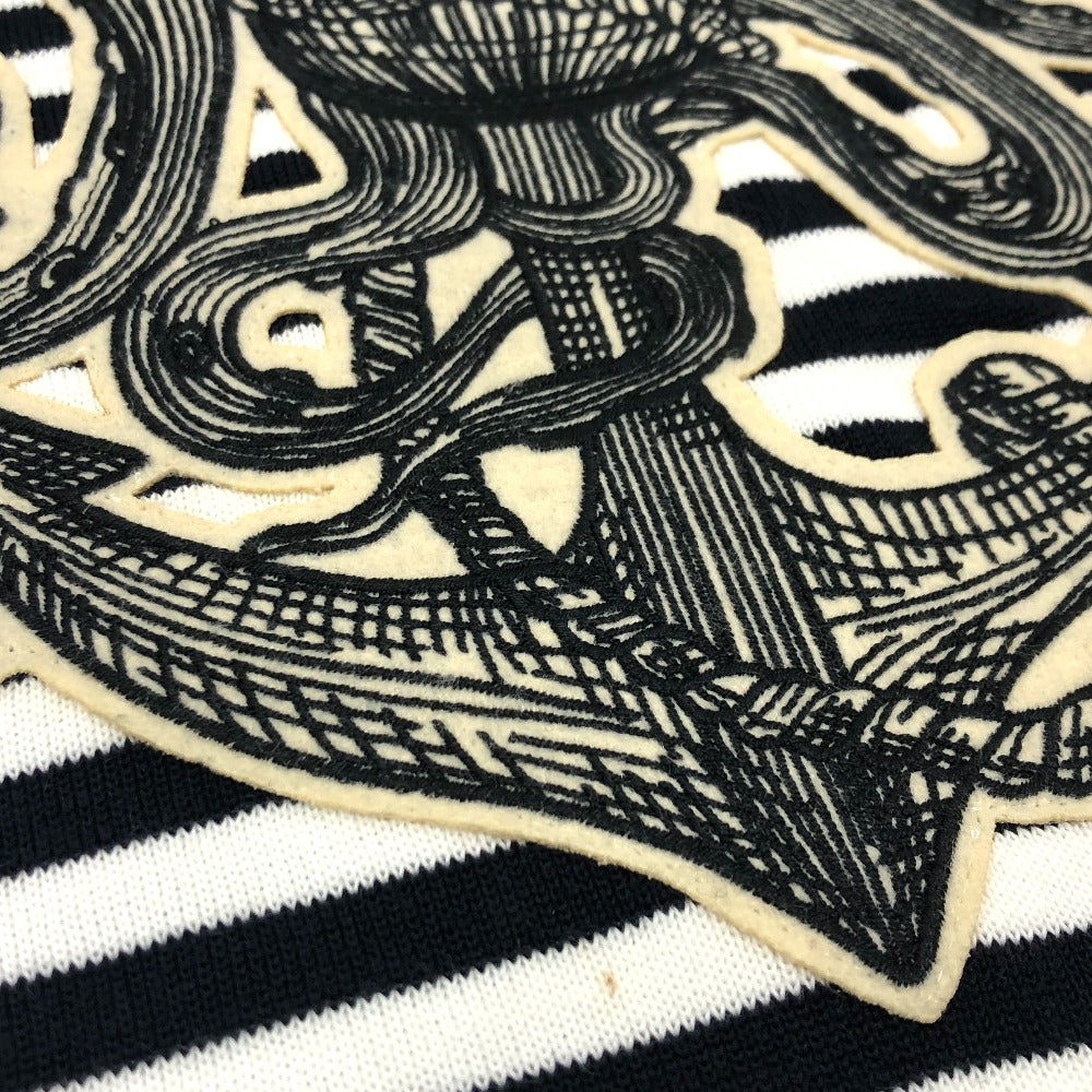 GUCCI sweat 461177 cotton White x black tops Border octopus motif mens XS Used Authentic