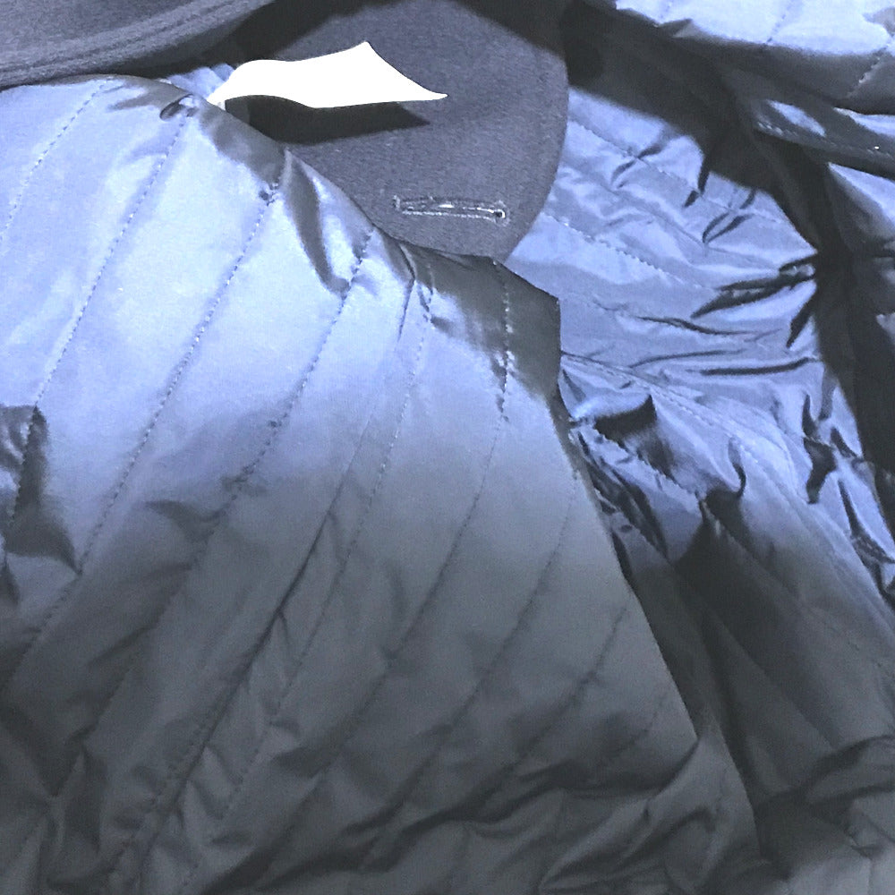 GUCCI pea coat 451131 wool Navy By color Silvi Web Ribbon mens 48 Used Authentic