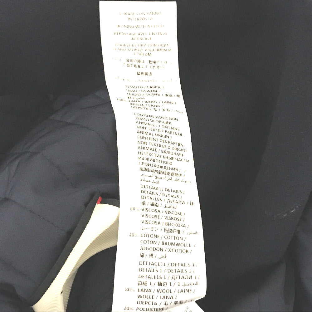 GUCCI pea coat 451131 wool Navy By color Silvi Web Ribbon mens 48 Used Authentic