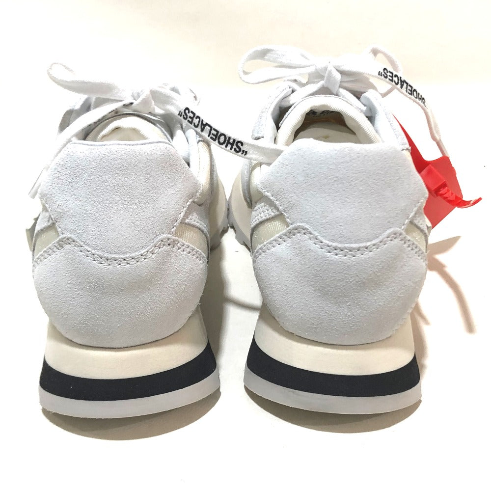OFF-WHITE sneakers suede white shoes shoes Women 38 Used Authentic