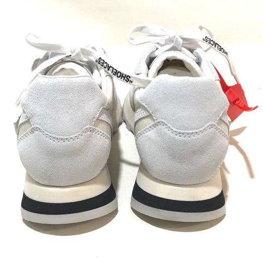 OFF-WHITE sneakers suede white shoes shoes Women 38 Used Authentic
