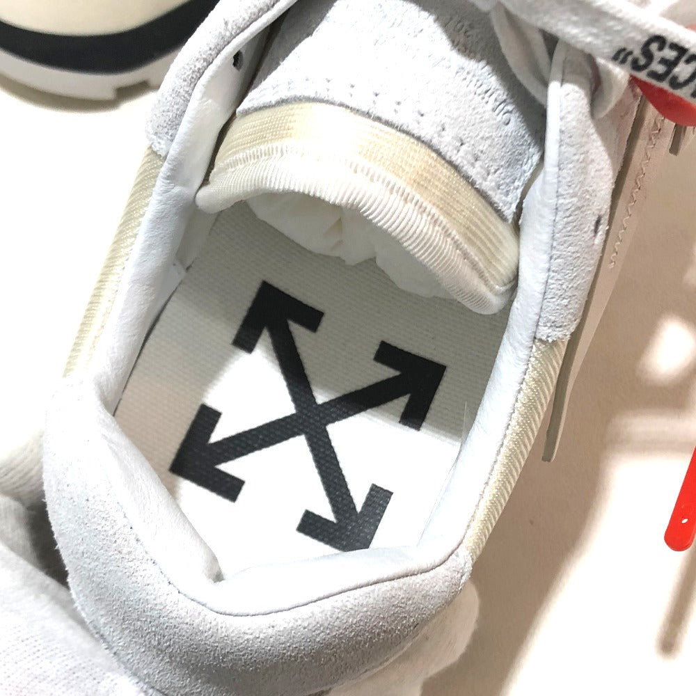 OFF-WHITE sneakers suede white shoes shoes Women 38 Used Authentic