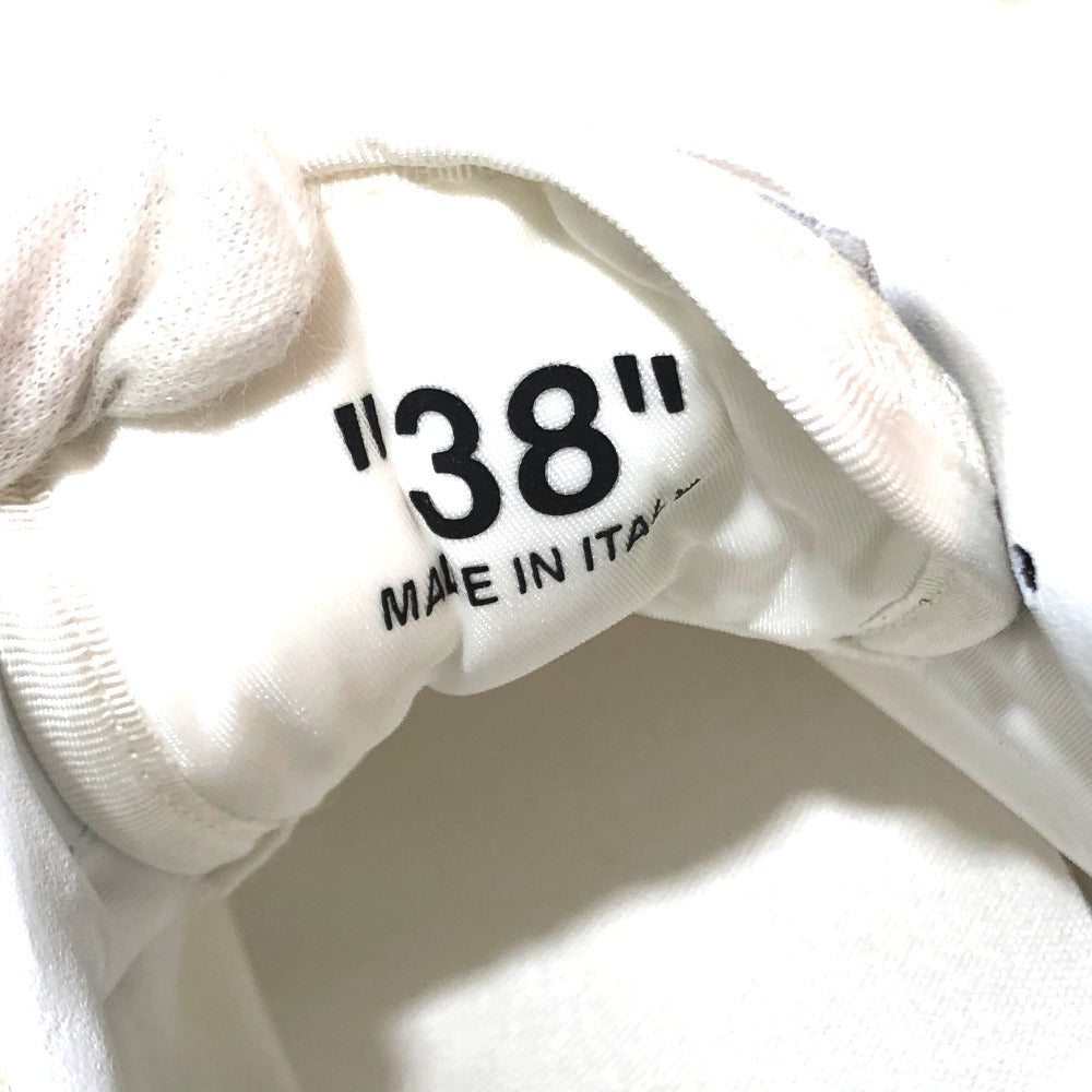 OFF-WHITE sneakers suede white shoes shoes Women 38 Used Authentic