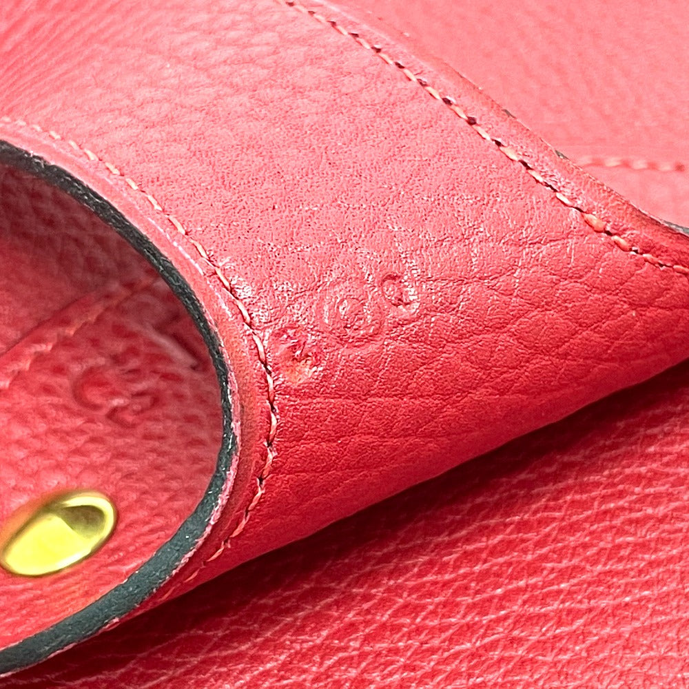 HERMES Shoulder Bag Taurillon Clemence Red Rodeo Women Used Authentic