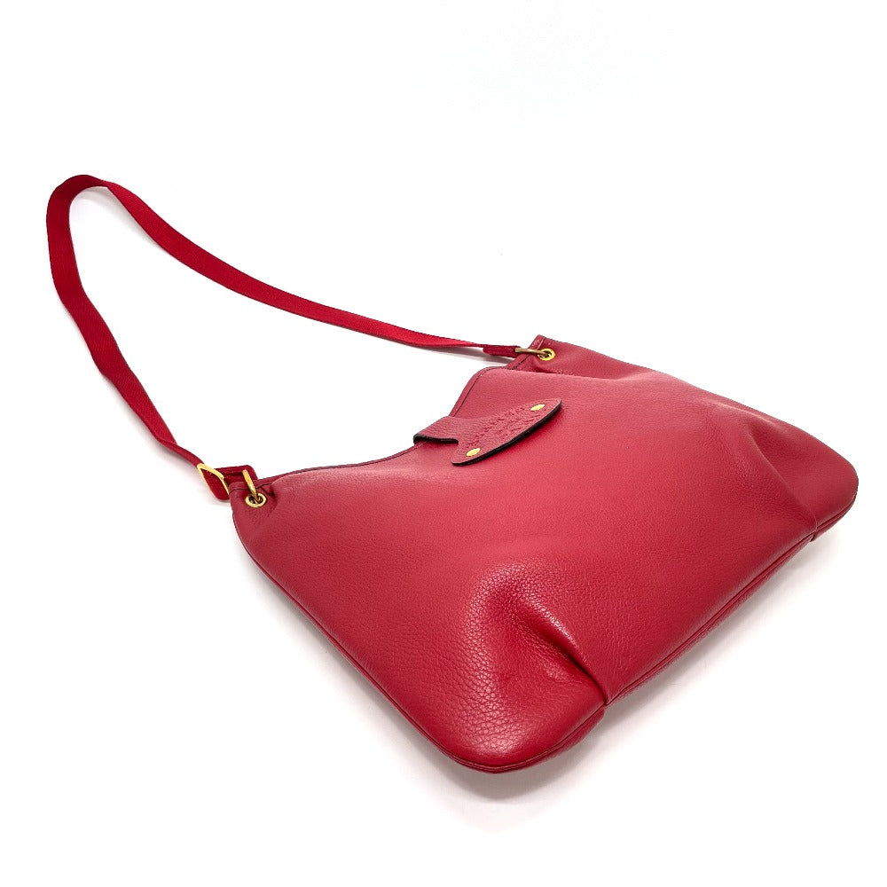 HERMES Shoulder Bag Taurillon Clemence Red Rodeo Women Used Authentic