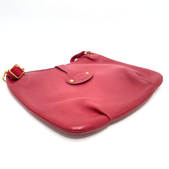HERMES Shoulder Bag Taurillon Clemence Red Rodeo Women Used Authentic