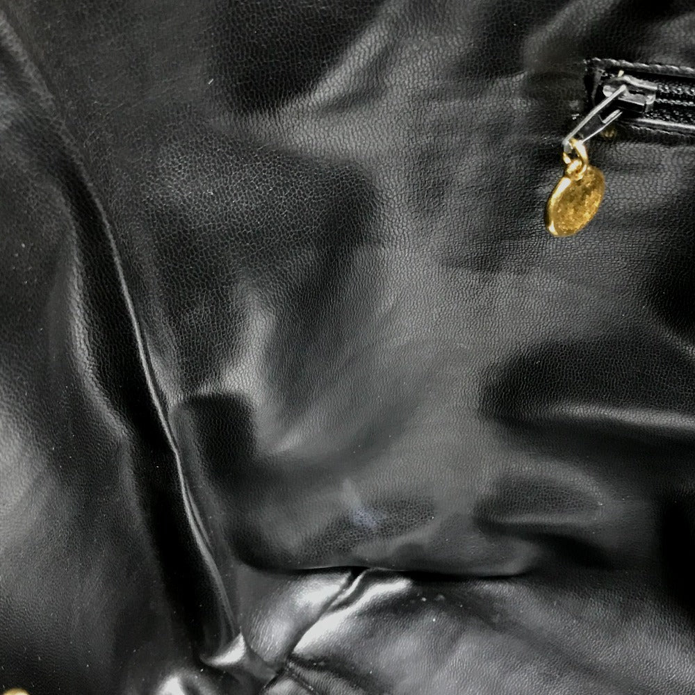 CHANEL Shoulder Bag Caviar skin black COCO Mark Coco ball Women Used Authentic