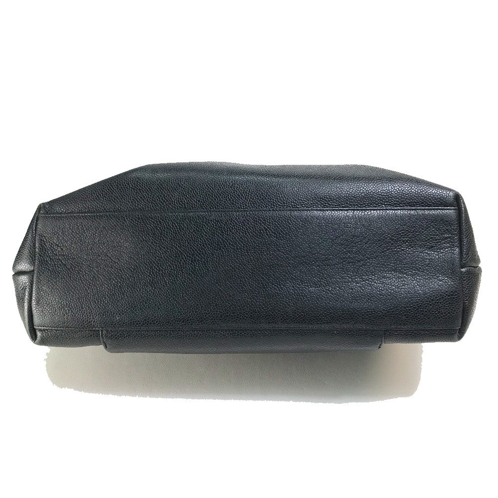 CHANEL Shoulder Bag Caviar skin black COCO Mark Coco ball Women Used Authentic