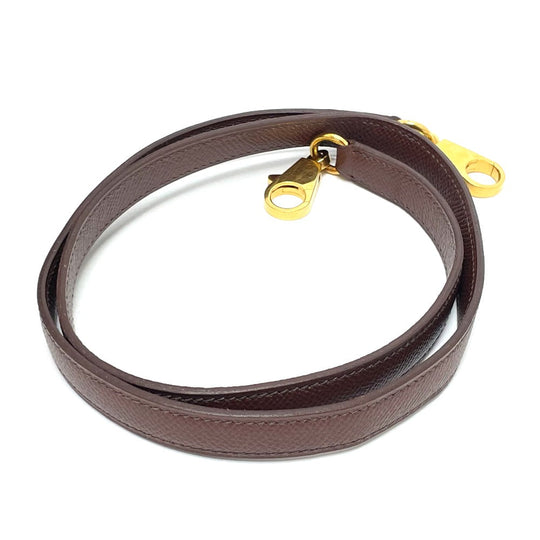HERMES Handbag leather Brown Bored 35 Women Used Authentic