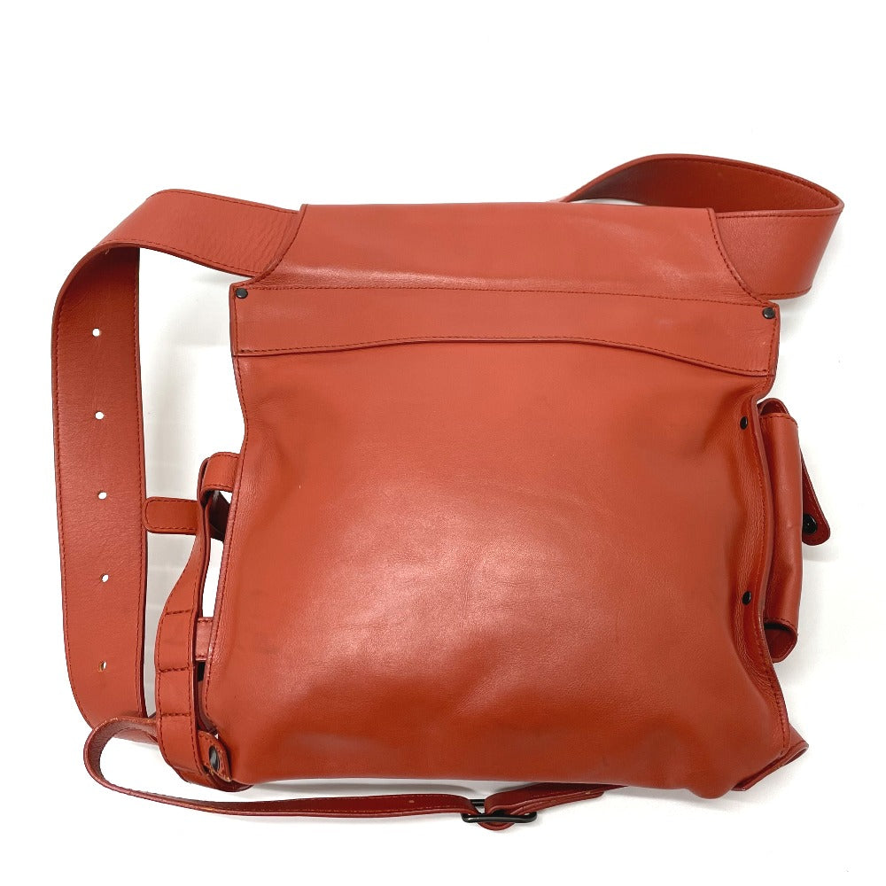 BOTTEGAVENETA Sling bag 121604 leather Red brown type INTRECCIATO Side belt unisex(Unisex) Used Authentic