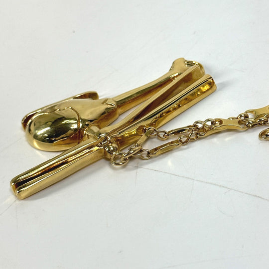 LOUIS VUITTON Necklace MP0329 Gold Plated gold Accessories helicopter