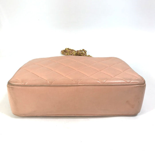 CHANEL Shoulder Bag lambskin pink CC COCO Mark Shoulder Bag Matrasse quilting Women Used Authentic