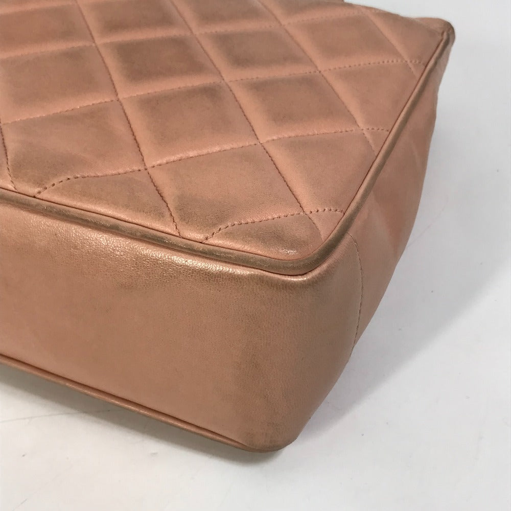 CHANEL Shoulder Bag lambskin pink CC COCO Mark Shoulder Bag Matrasse quilting Women Used Authentic