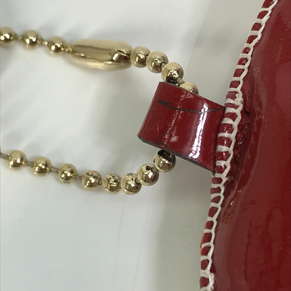 GUCCI Bag charm GG Supreme Canvas beige Gucciori Santa Claus Christmas Keyring GG Chihuahua dog