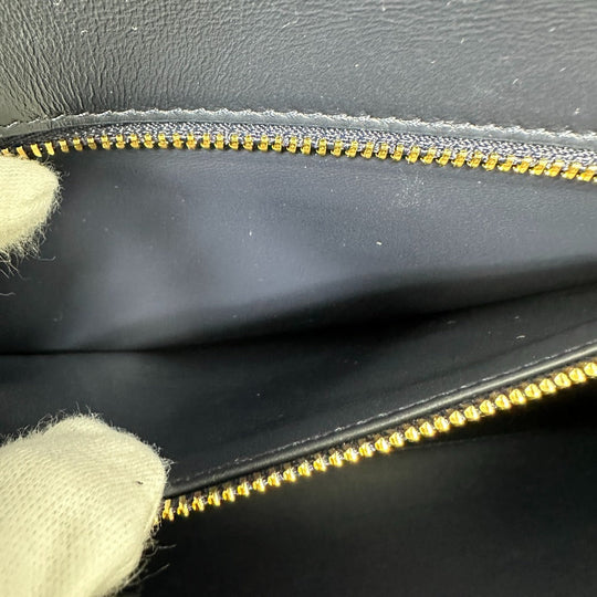 Christian Dior Shoulder Bag leather black heart 30 MONTAIGNE