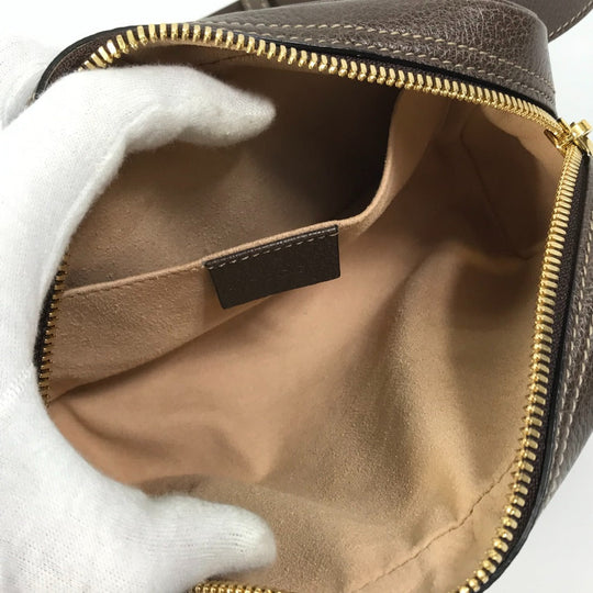 GUCCI Waist bag 517076 GG Supreme Canvas beige Sherry line OPHIDIA OPHIDIA Women Used Authentic