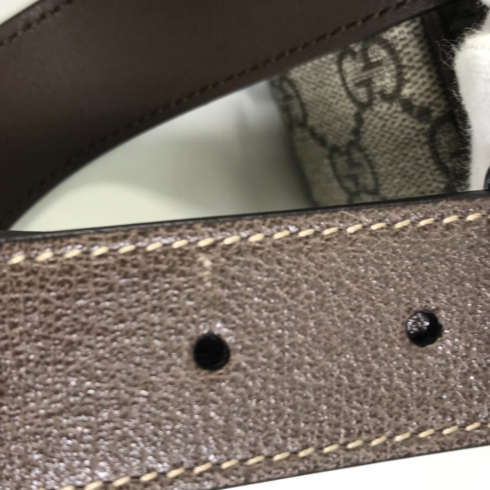 GUCCI Waist bag 517076 GG Supreme Canvas beige Sherry line OPHIDIA OPHIDIA Women Used Authentic