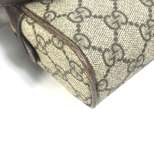 GUCCI Waist bag 517076 GG Supreme Canvas beige Sherry line OPHIDIA OPHIDIA Women Used Authentic