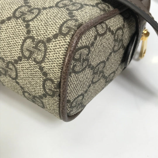 GUCCI Waist bag 517076 GG Supreme Canvas beige Sherry line OPHIDIA OPHIDIA Women Used Authentic