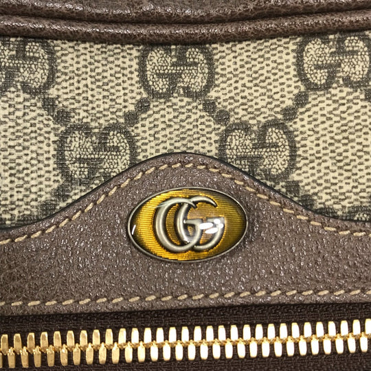 GUCCI Waist bag 517076 GG Supreme Canvas beige Sherry line OPHIDIA OPHIDIA Women Used Authentic